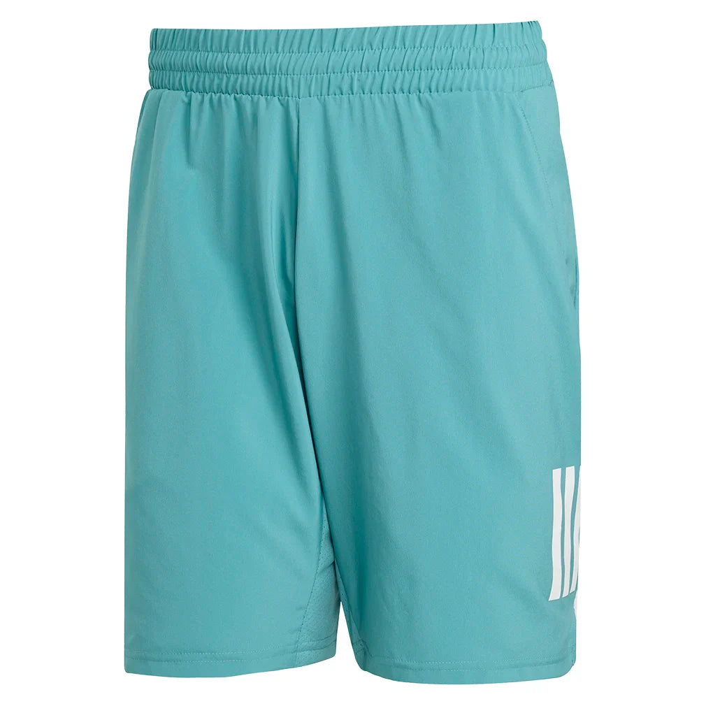 Men's Club 3 Stripes 7 Inch Tennis Short Powder Teal
