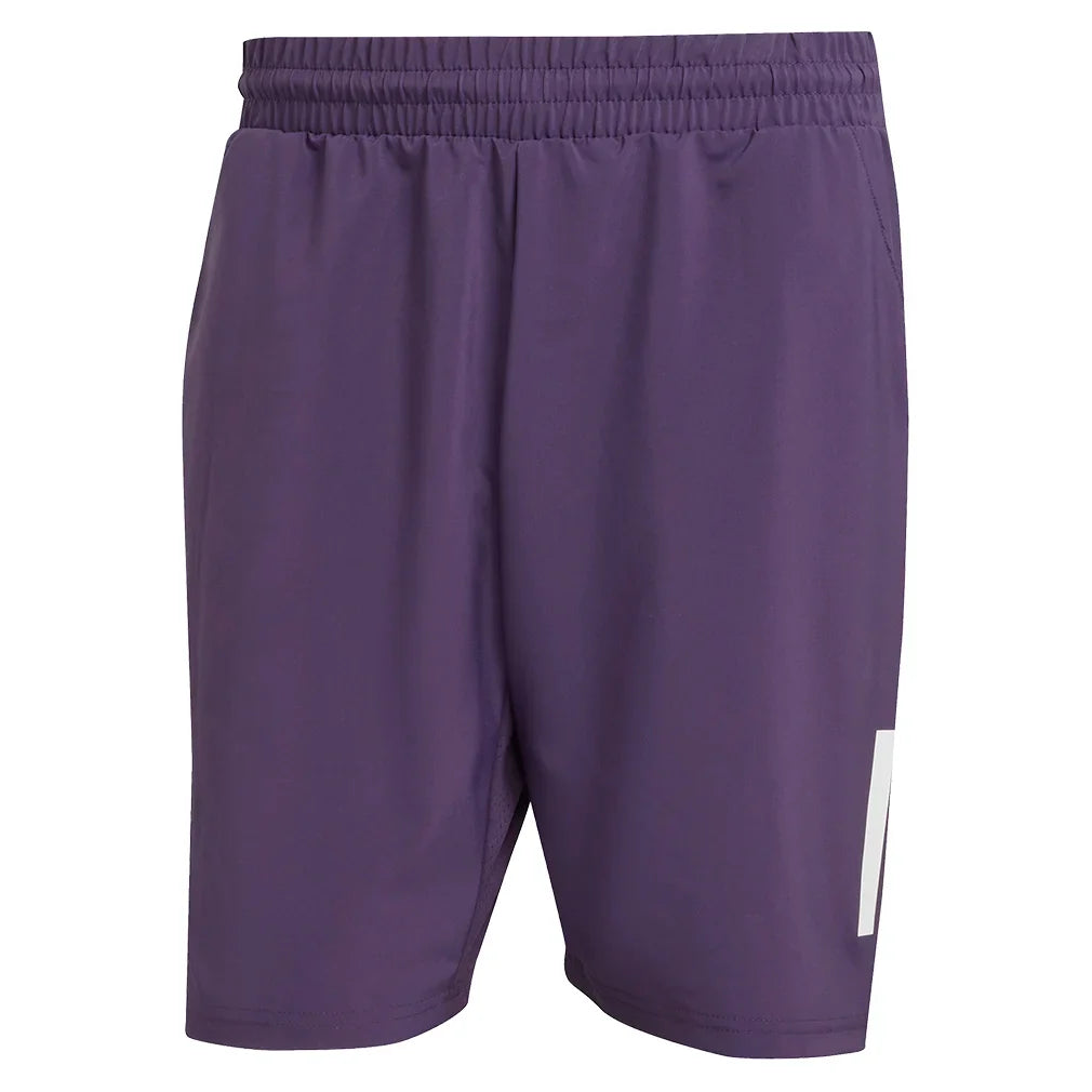 Men's Club 3 Stripes 9 Inch Tennis Short Aurora Plum