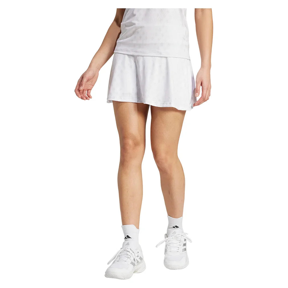 Women's Club Graphic Tennis Skort White and Dash Grey