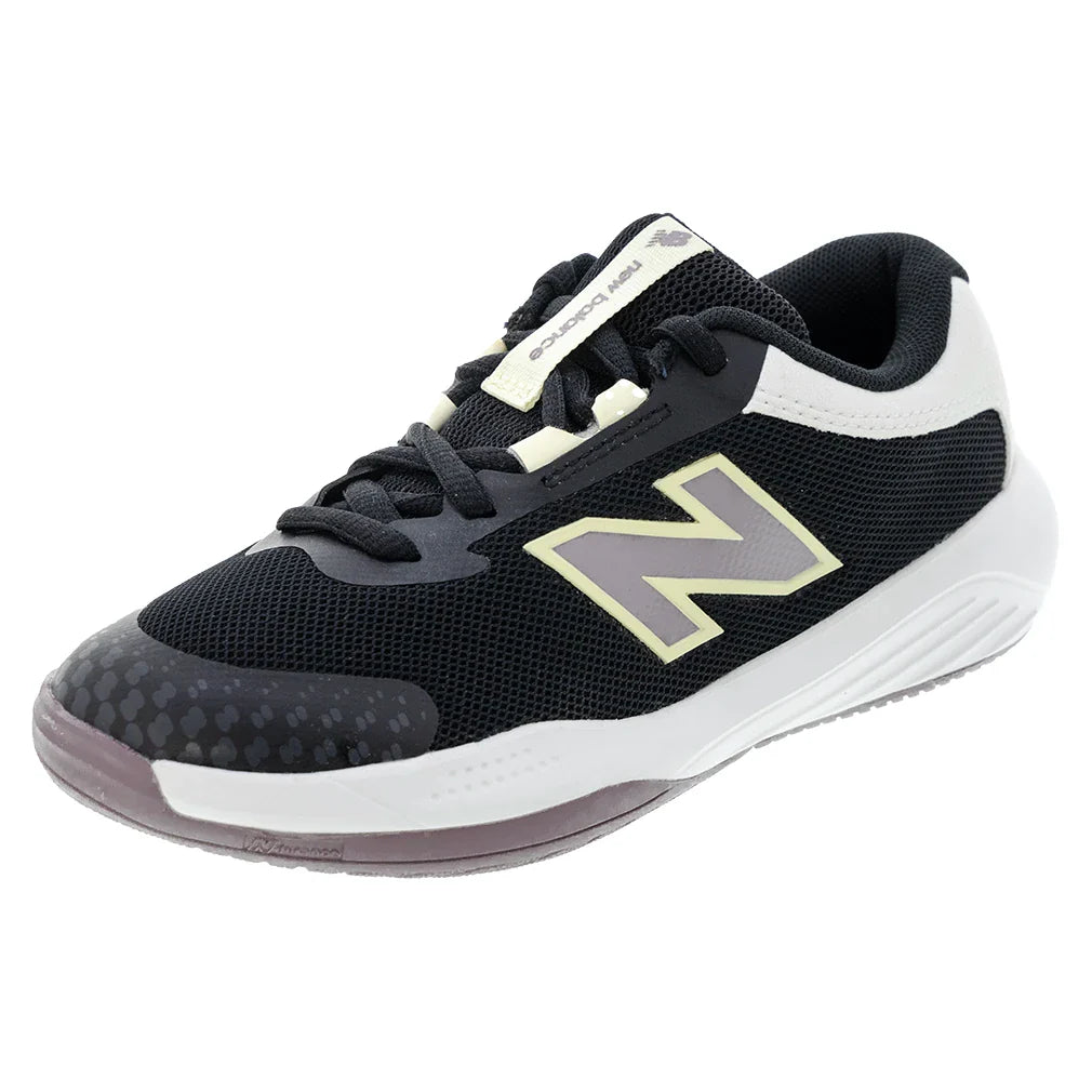 Juniors' 996v6 Tennis Shoes Black and White