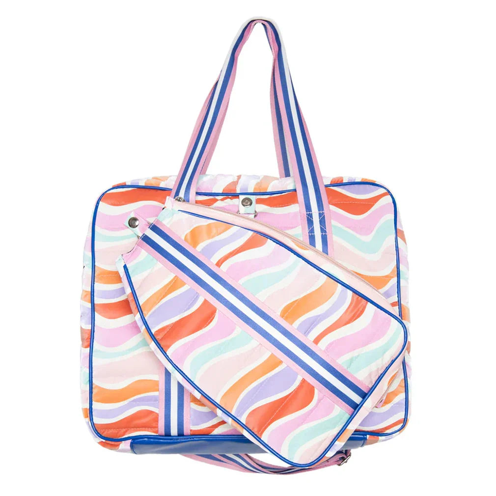 Retro Wave Colors Pickleball Bag Multicolor