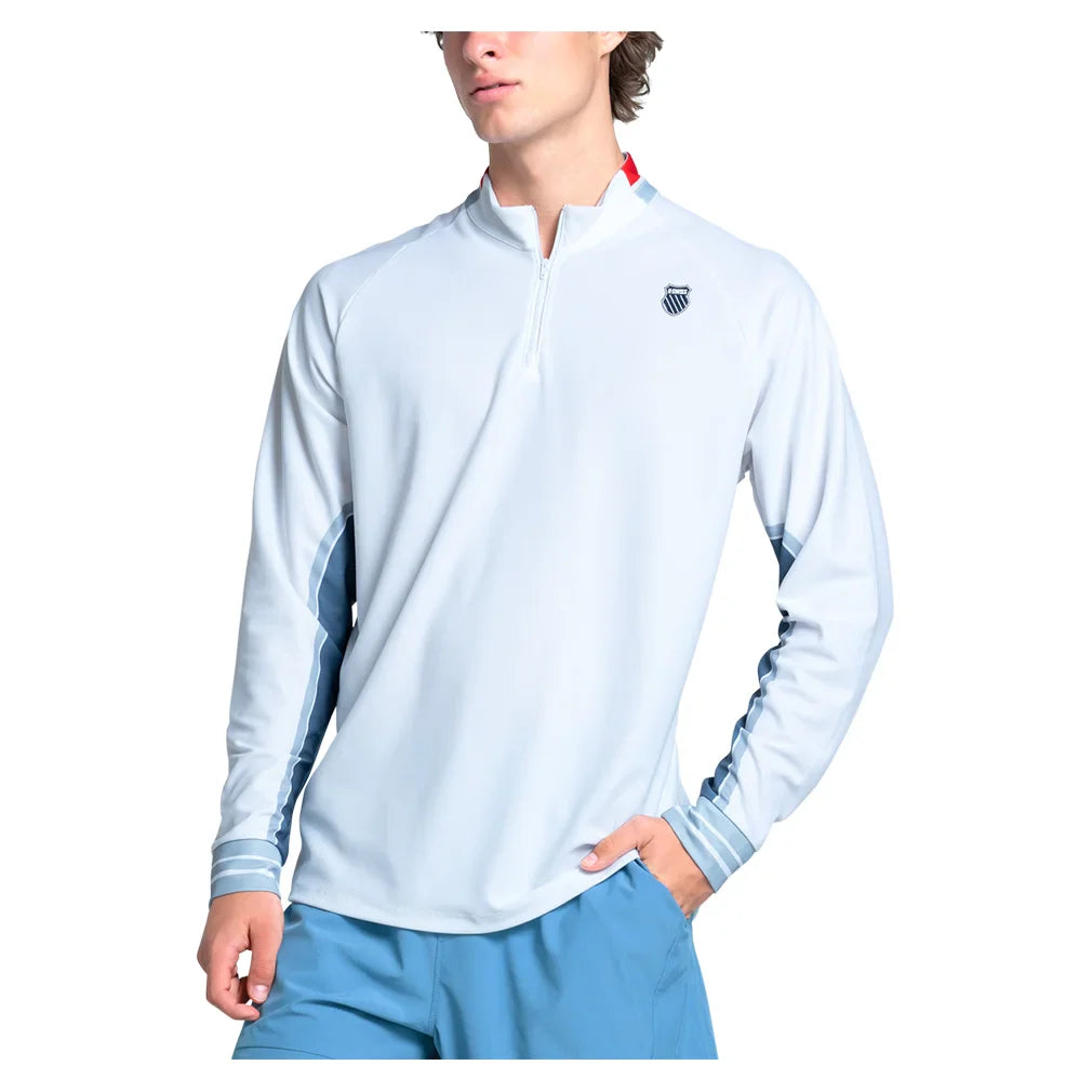 Men's Apollo 1/4 Zip Long Sleeve Tennis Top Infinity