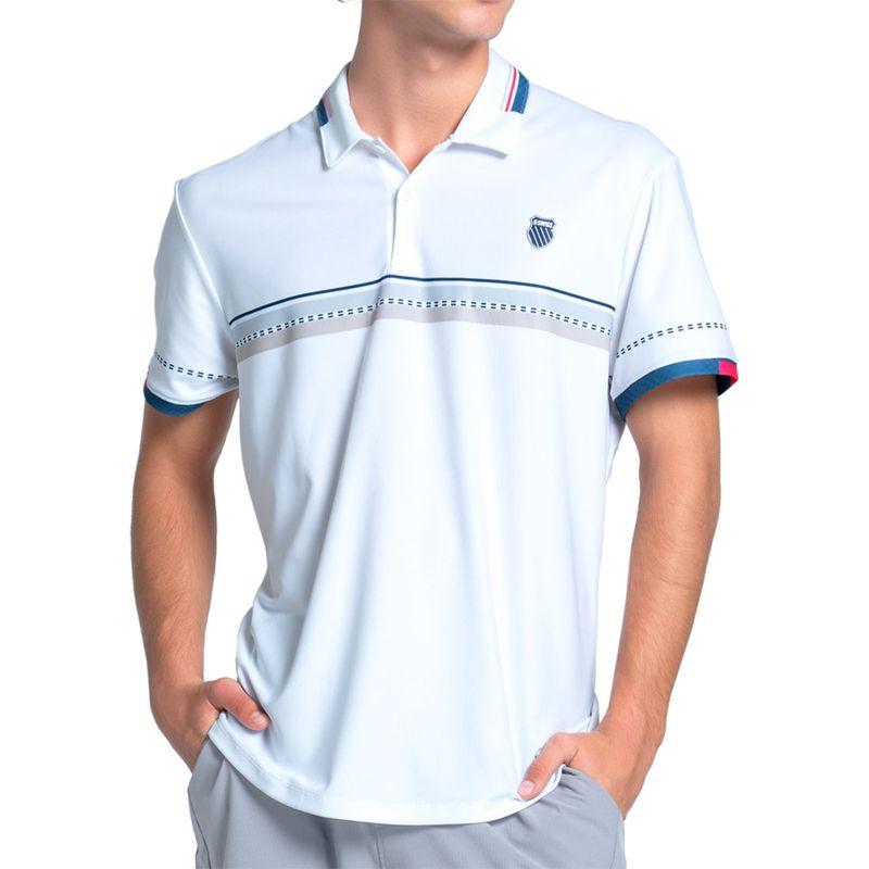 Men's So Cal Short Sleeve Tennis Polo Malibu Blue