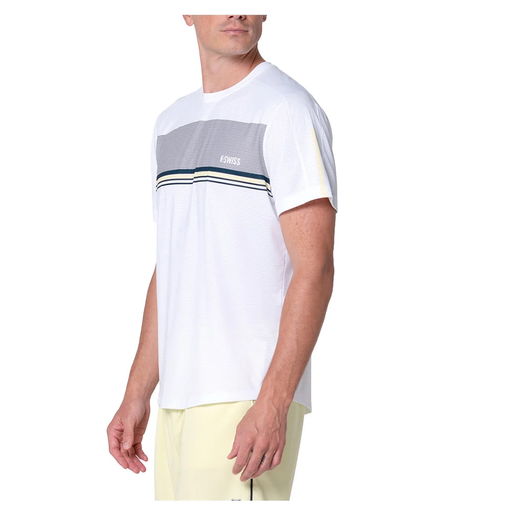 Men's Radian Short Sleeve Tennis Top White