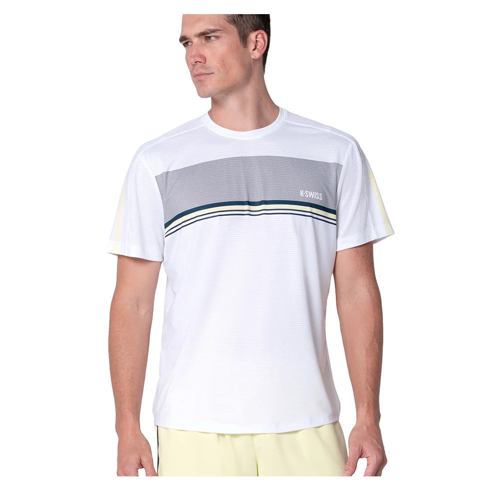 Men's Radian Short Sleeve Tennis Top White