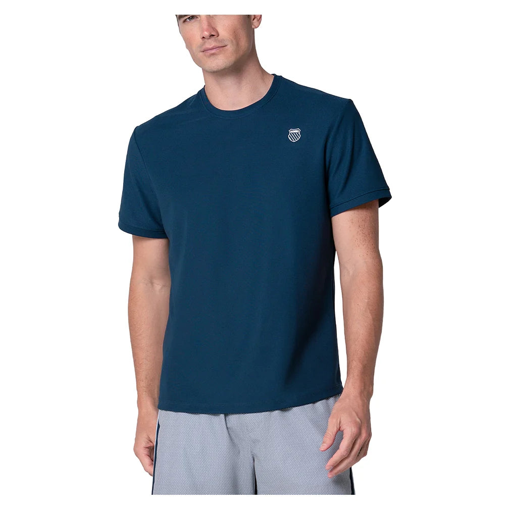 Men's Stellar Short Sleeve Tennis Top Peacoat