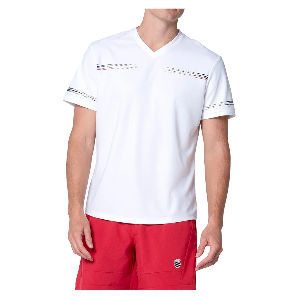 Men's Ion Surge V Short Sleeve Tennis Top White