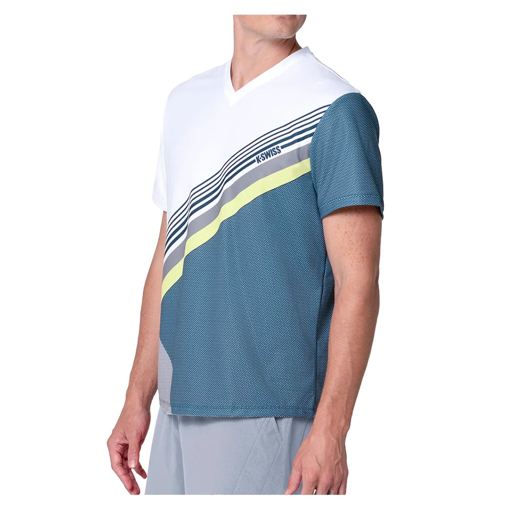 Men's Influx V Short Sleeve Tennis Top Mojito
