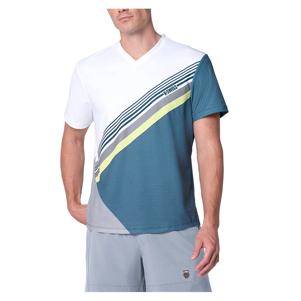 Men's Influx V Short Sleeve Tennis Top Mojito