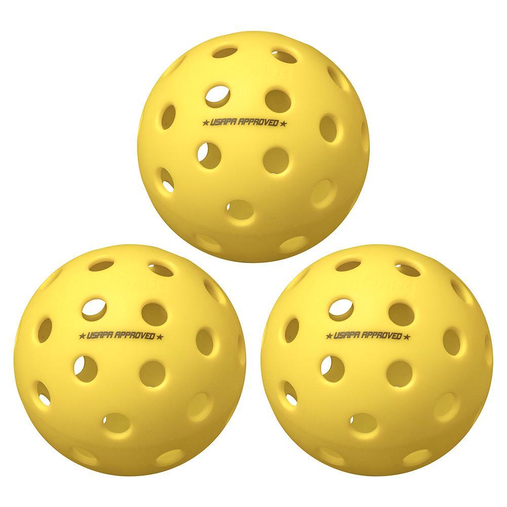 Fuse G2 Outdoor Pickleballs Yellow 3-Pack