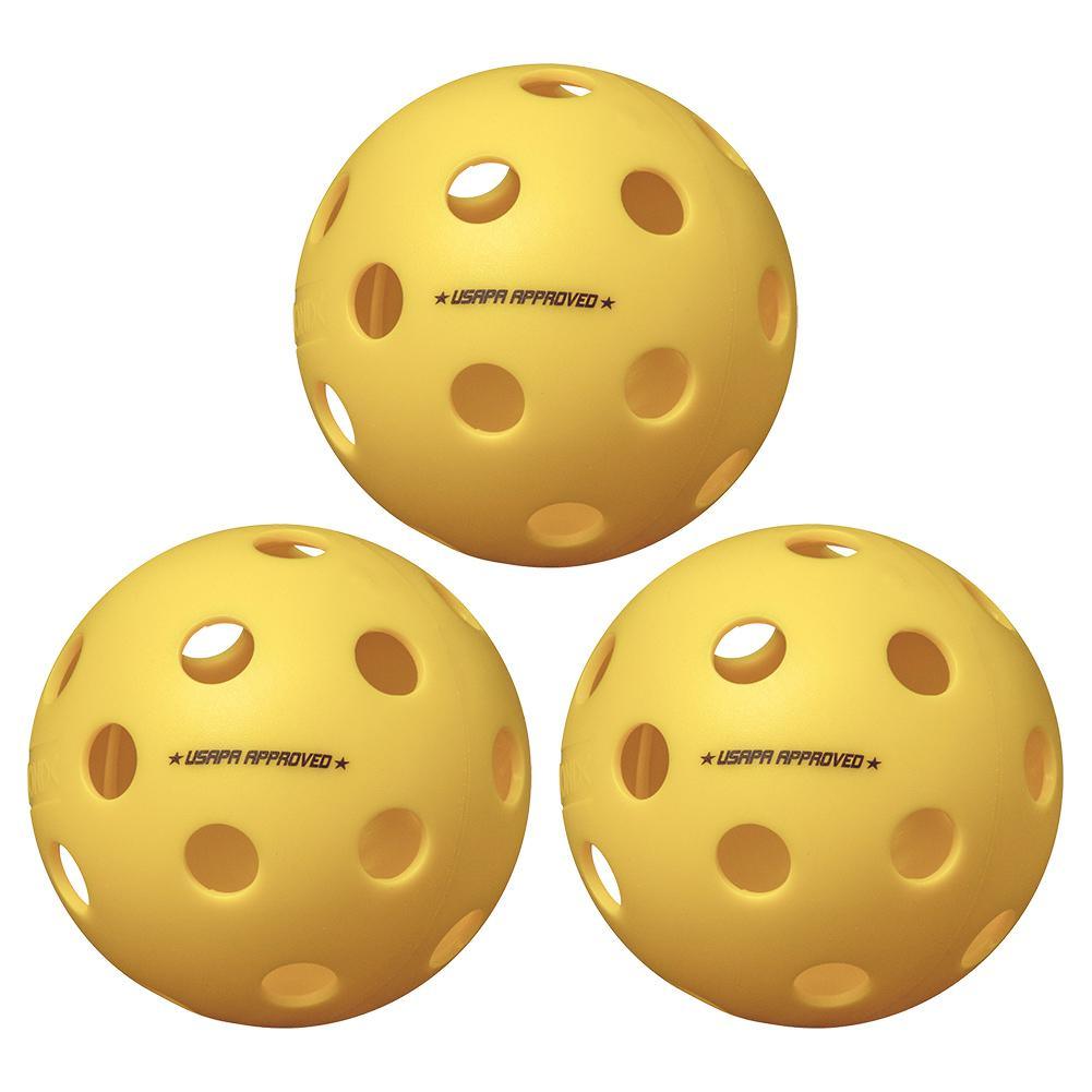 Fuse Indoor Pickleballs Yellow 3-Pack