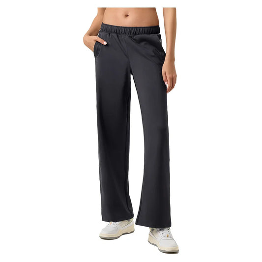 Womens Break Point Impact Tennis Pant Black and Gardenia