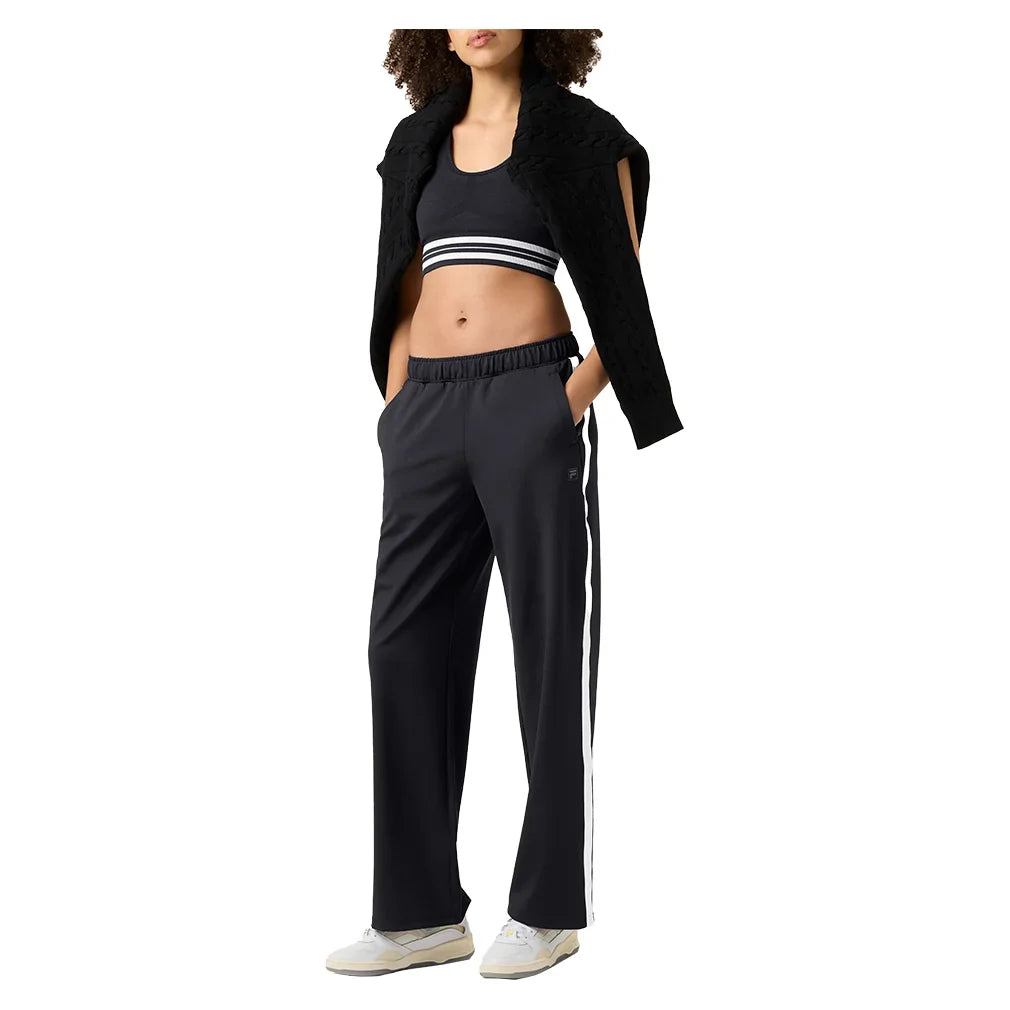 Womens Break Point Impact Tennis Pant Black and Gardenia