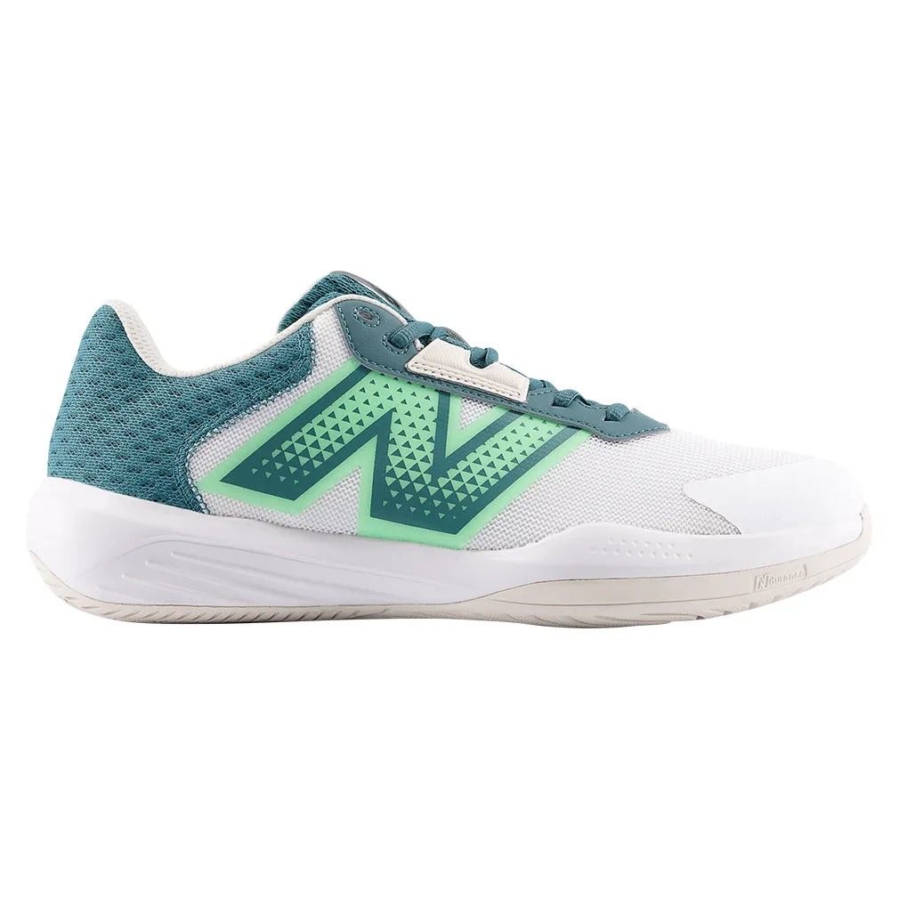 Men's 696v6 2E Width Tennis Shoes White and Green