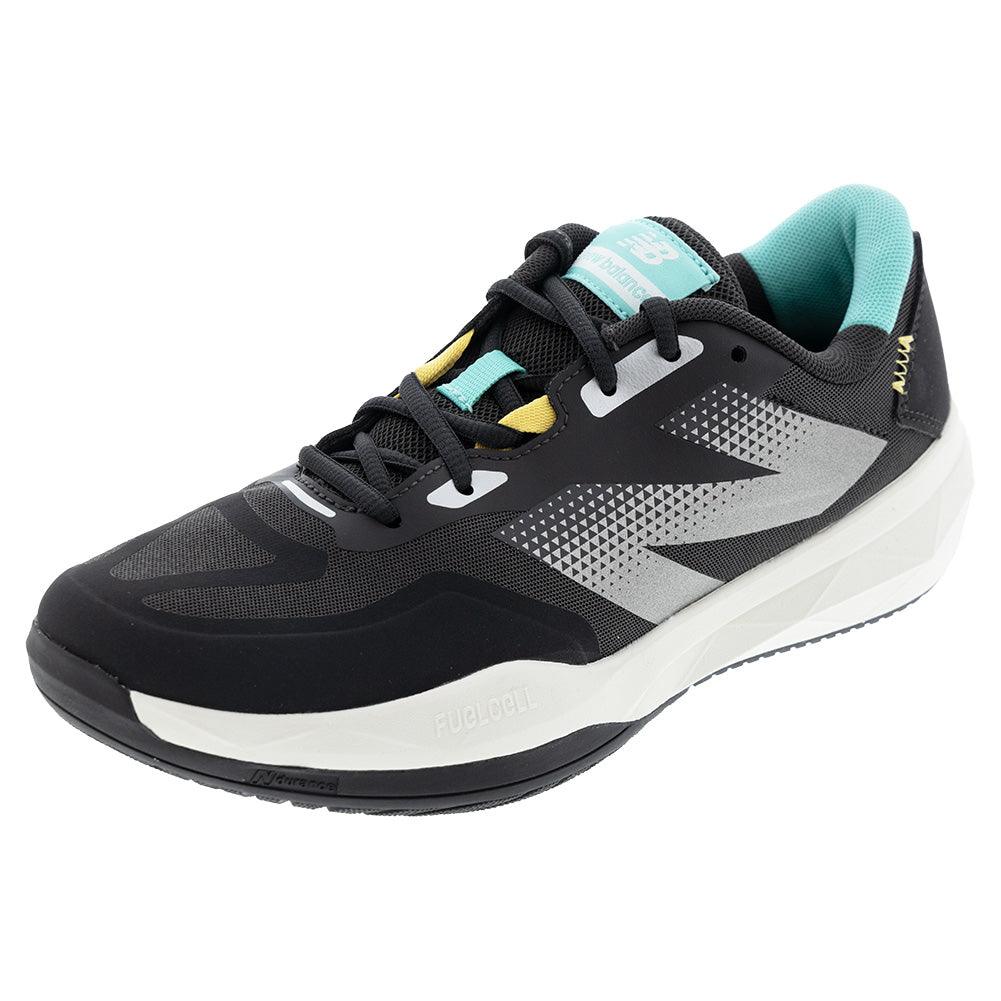 Men's FuelCell 796v4 D Width Tennis Shoes Black Cement and Cyber Jade
