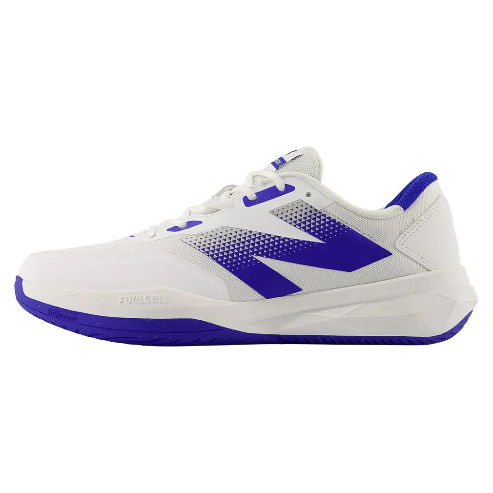 Men's FuelCell 796v4 D Width Tennis Shoes White and Blue Gemstone