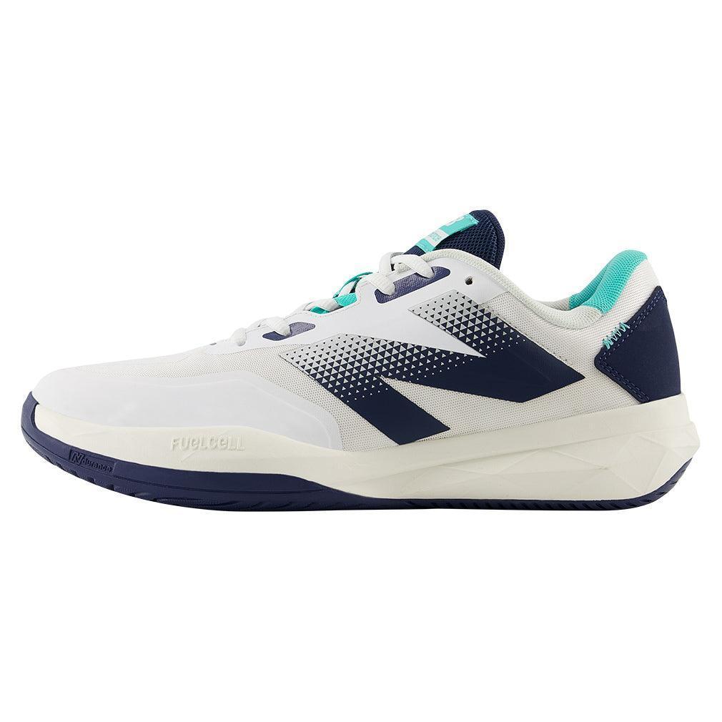 Men's FuelCell 796v4 D Width Tennis Shoes White and Navy