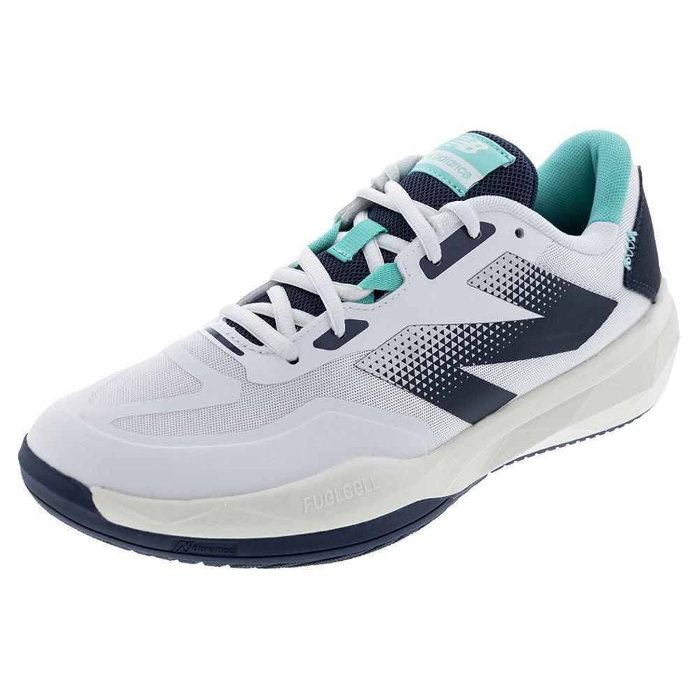 Men's FuelCell 796v4 D Width Tennis Shoes White and Navy