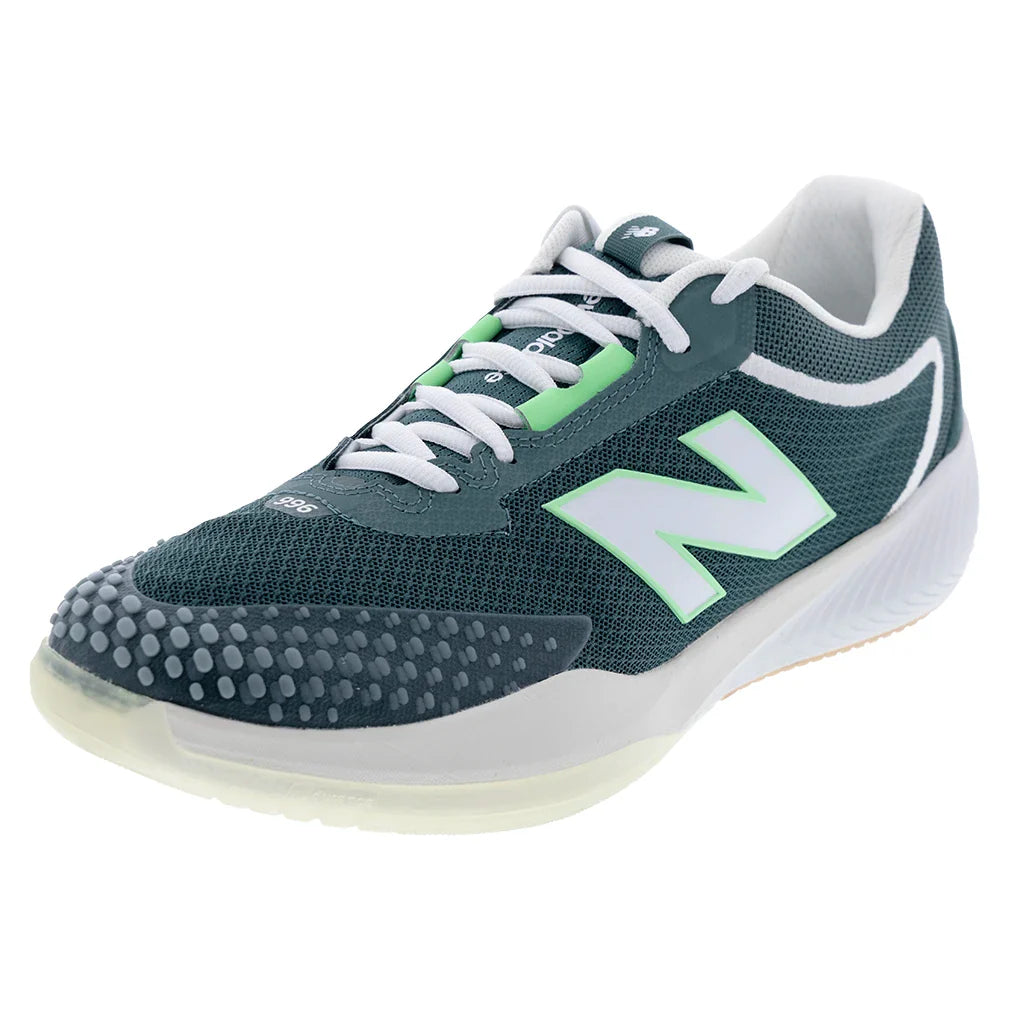 Men's FuelCell 996v6 2E Width Tennis Shoes New Spruce and White