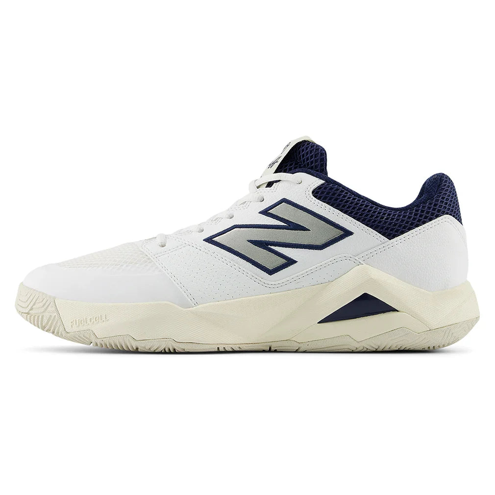 Men's FuelCell Delray 2E Width Tennis Shoes White and Navy