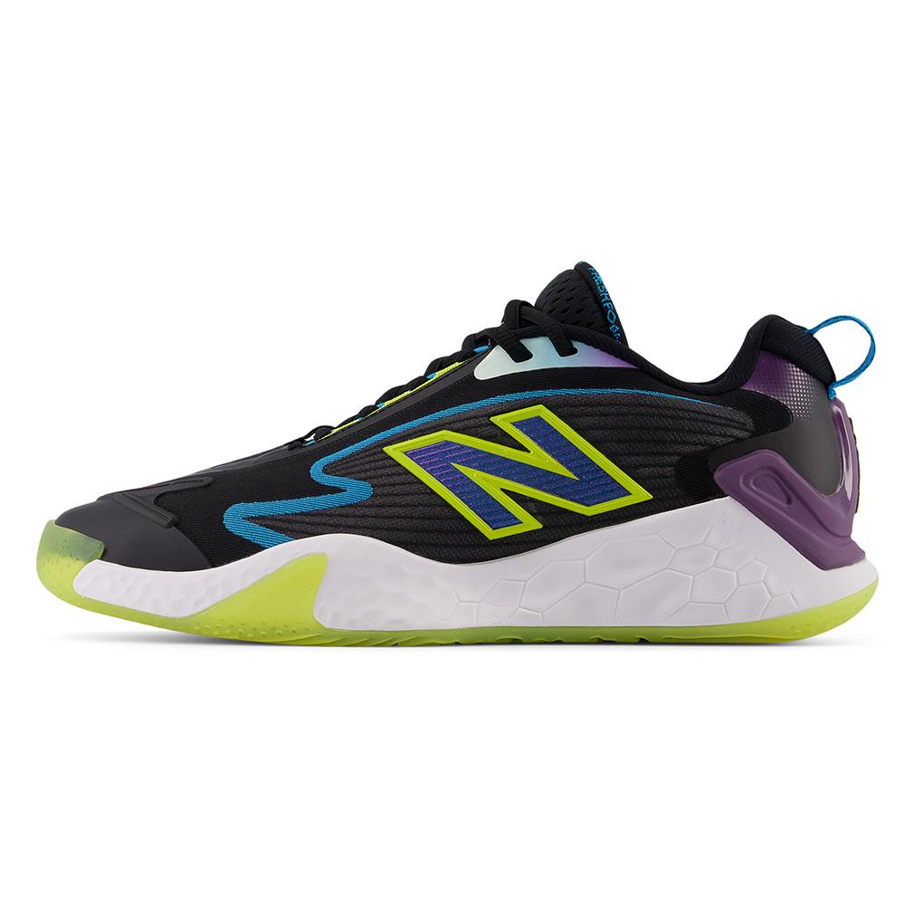 Men's Fresh Foam X CT-Rally D Width Tennis Shoes Black and Purple Fade