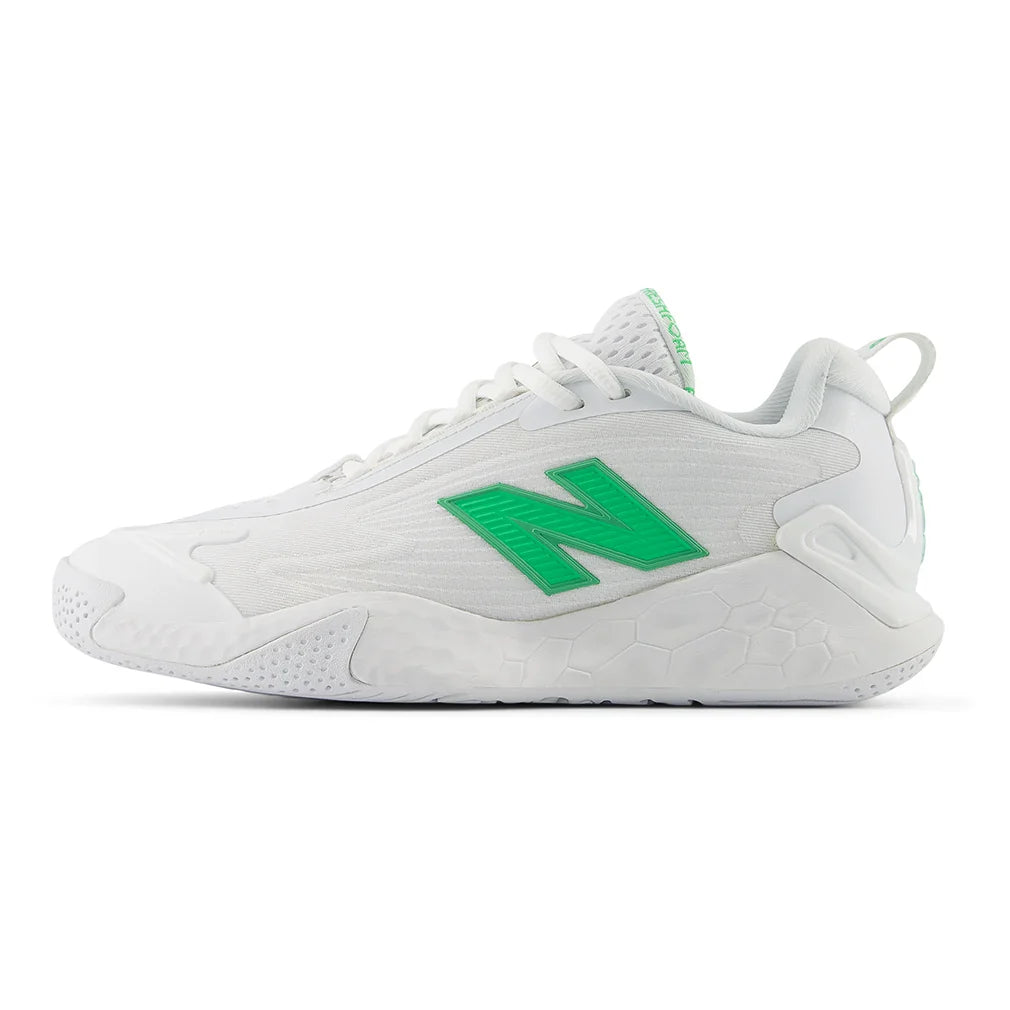 Men's Fresh Foam X CT-Rally D Width Tennis Shoes White and Green Apple