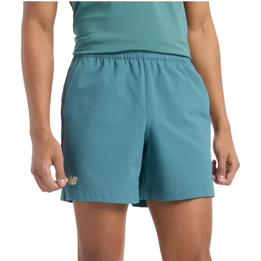Men's Tournament Seersucker Tennis Short New Spruce