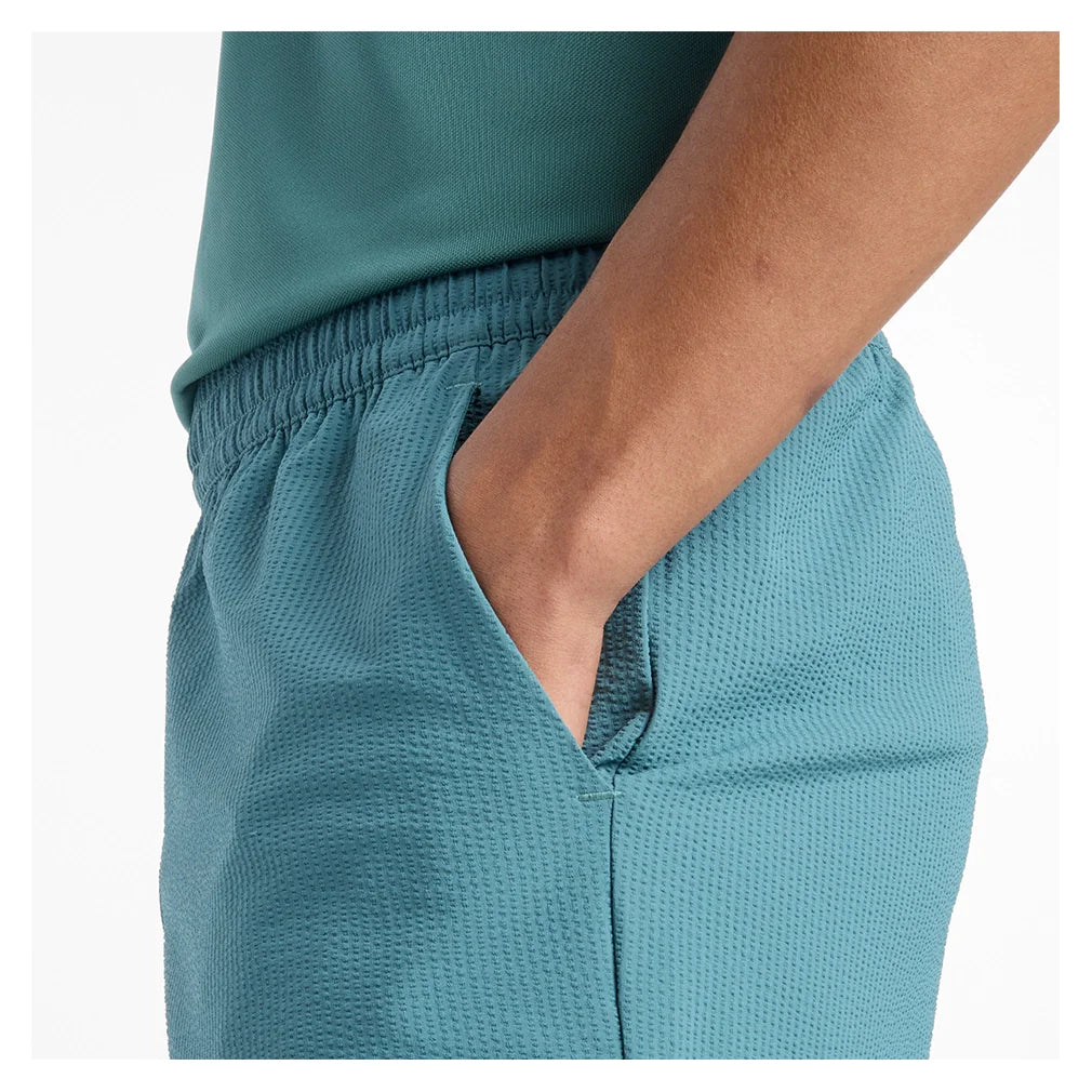 Men's Tournament Seersucker Tennis Short New Spruce