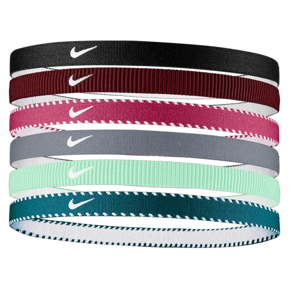 Juniors' Flex Classic Headbands 6 Pack Sweet Beet and World Indigo