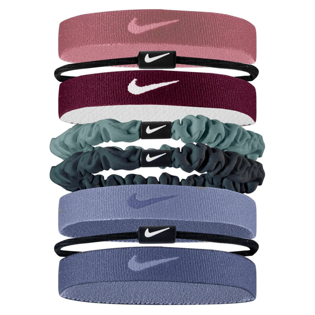 Unisex Flex Classic Mixed Hair Ties 8 Pack Sweet Beet and Black