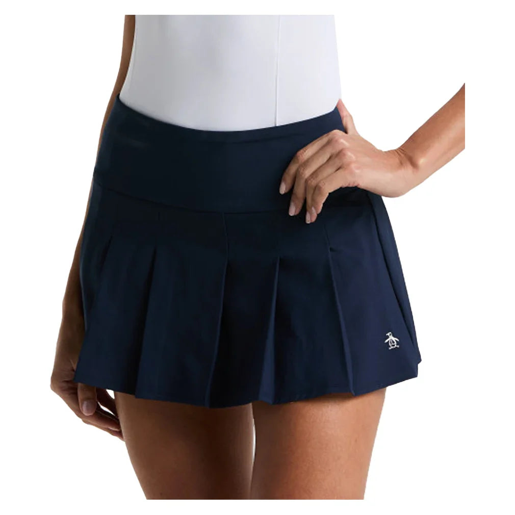 Women's Essentials Pleated 13 Inch Tennis Skort Black Iris