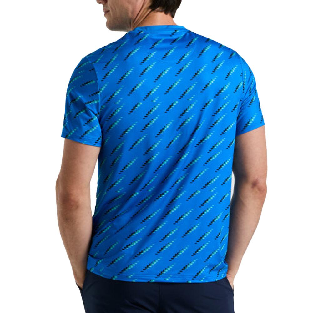 Men's Ball Block Tennis Crew Electric Blue Lemonade