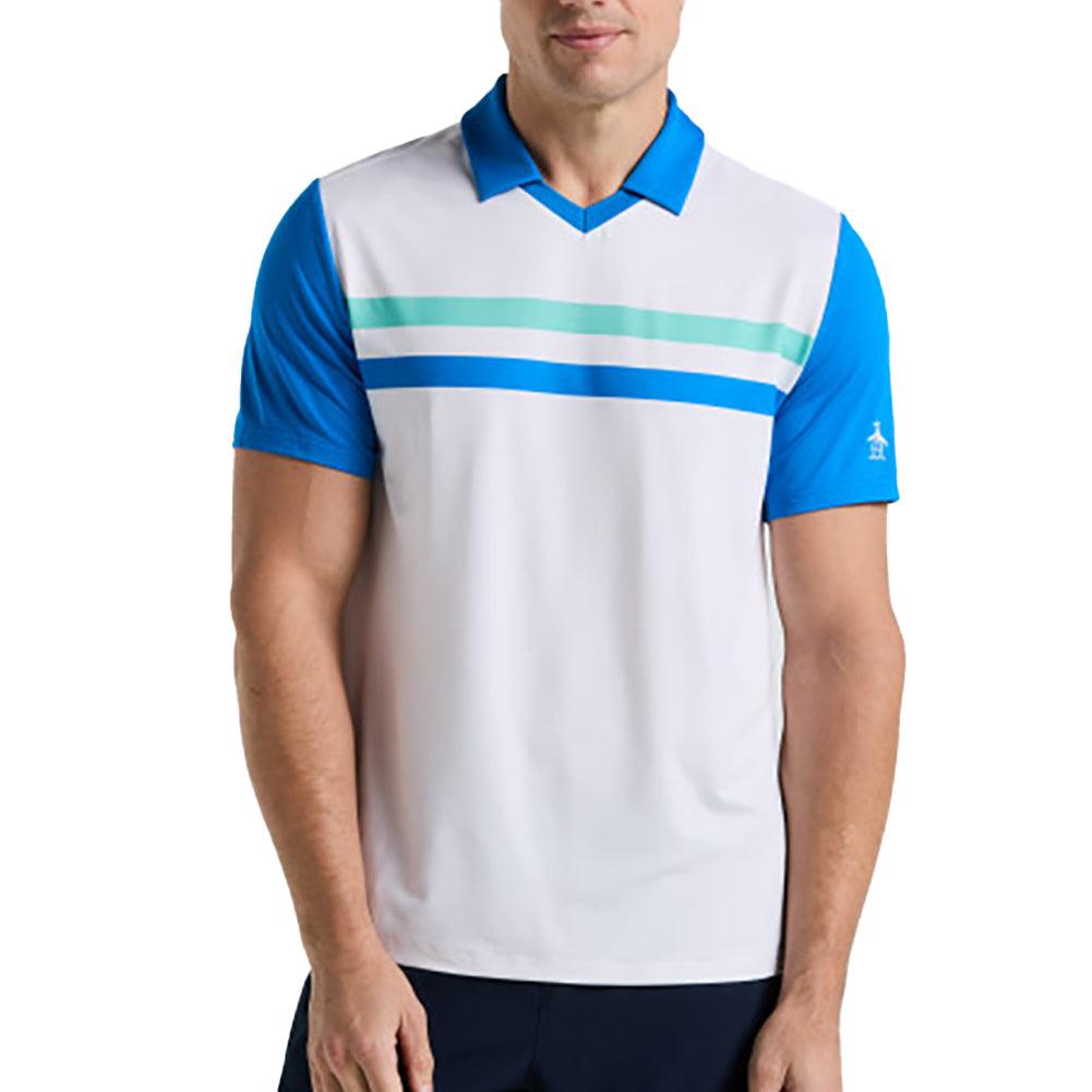 Men's Performance Heritage Block Tennis Polo Bright White