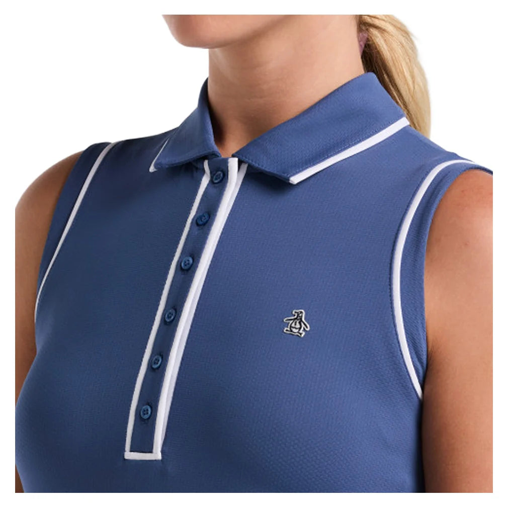 Women's Sleeveless Veronica Tennis Polo True Navy