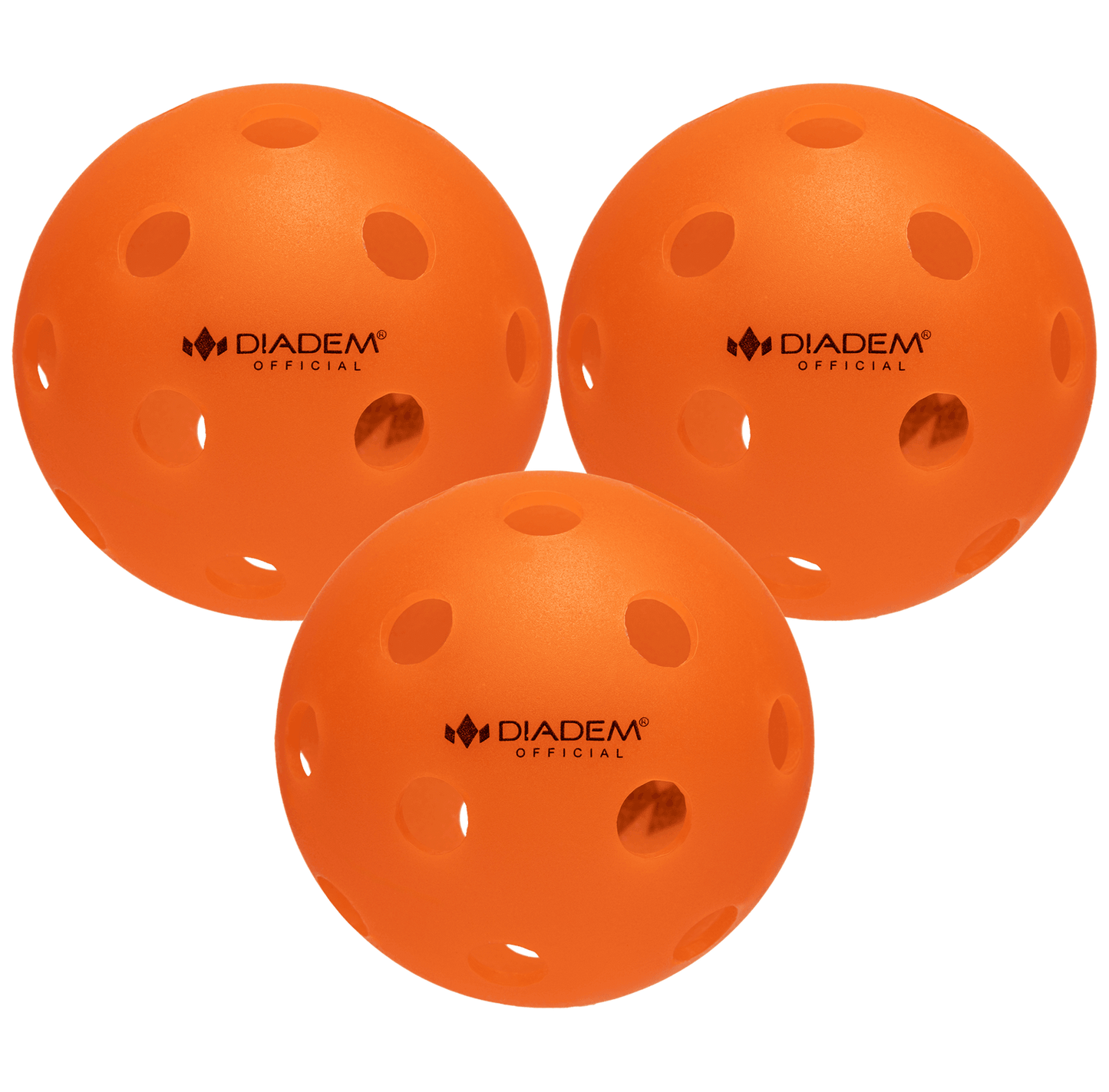 Power 3 Pack Indoor Pickleball Balls Orange