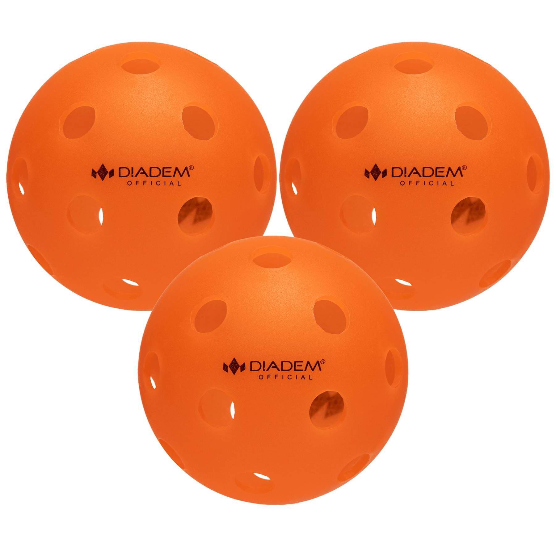 Power 3 Pack Indoor Pickleball Balls Orange