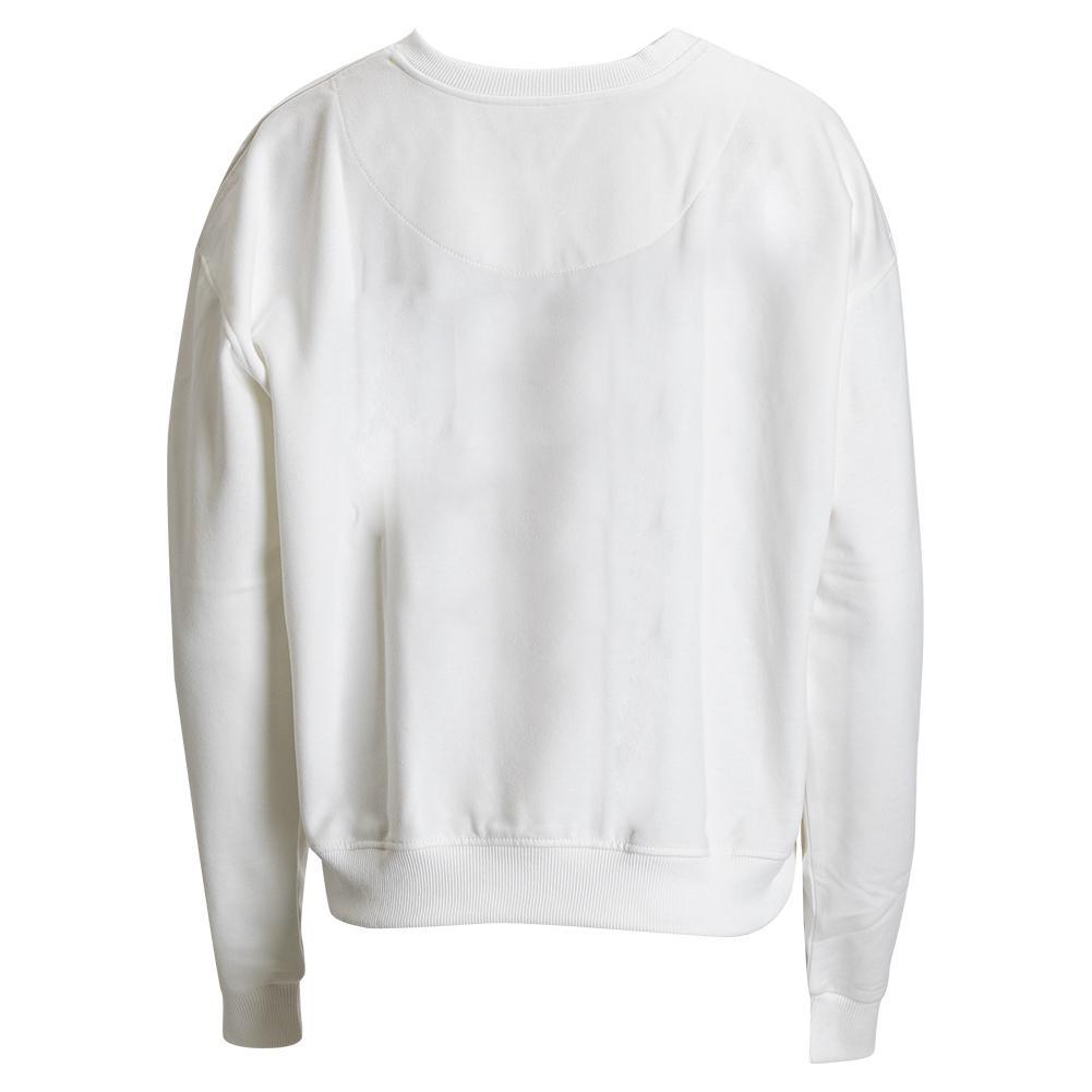 White - Women's Pickleball Paddles Sweatshirt Ivory