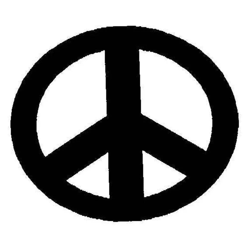 Peace Symbol Tennis Stencil