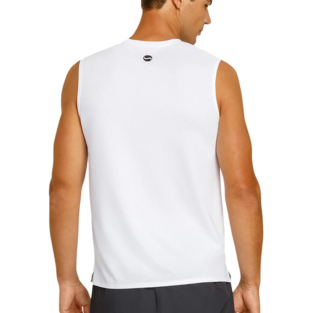 Men's Josh Pickleball Tank Lavender Mist and Chalk