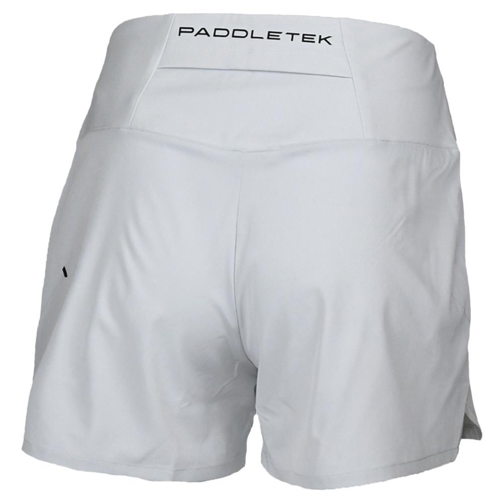Womens Base Level Performance Tennis Short Glacier Gray