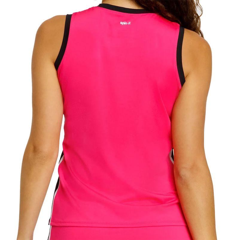 Women's Madyn Scoop Neck Pickleball Tank Vivid Pink