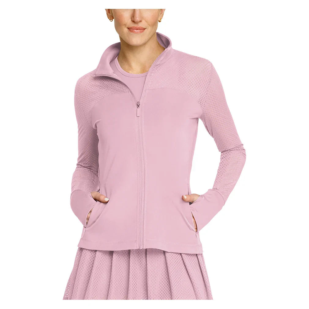 Women's Caryn Full Zip Pickleball Jacket Lavender Mist