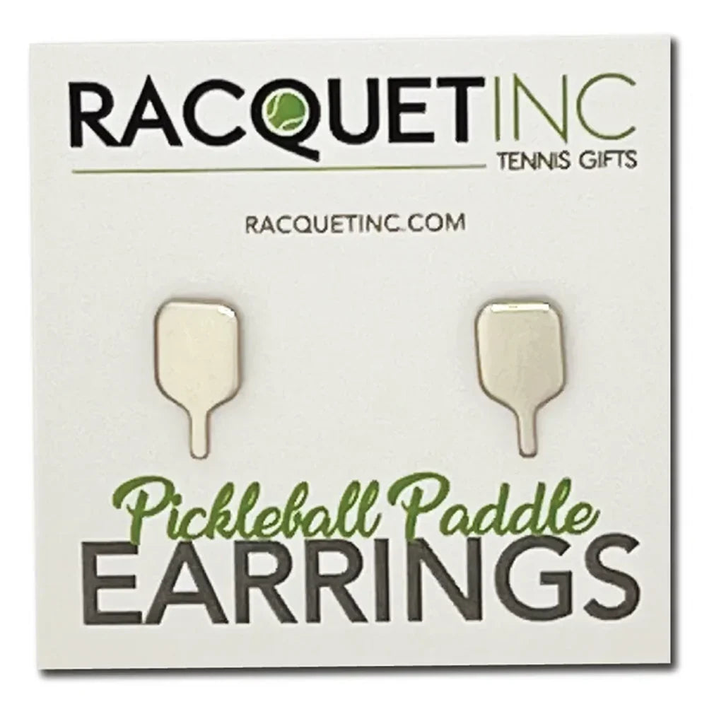 Pickleball Paddle Earrings Silver