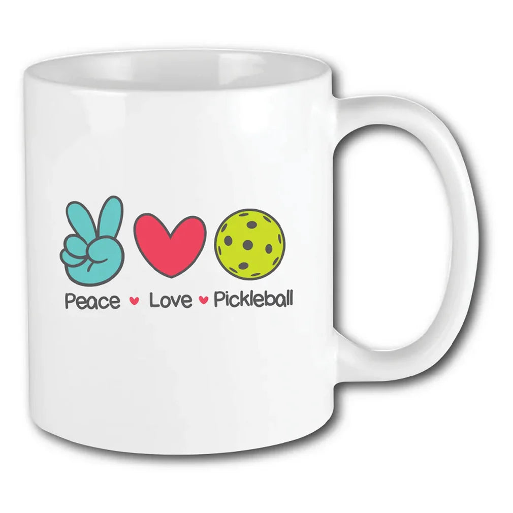 Pickleball Mug Peace Love