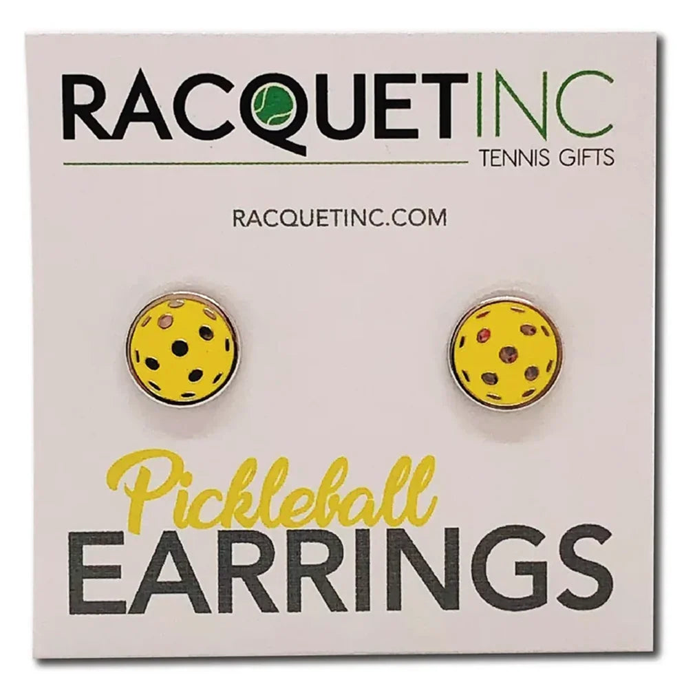 Pickleball Earrings Yellow