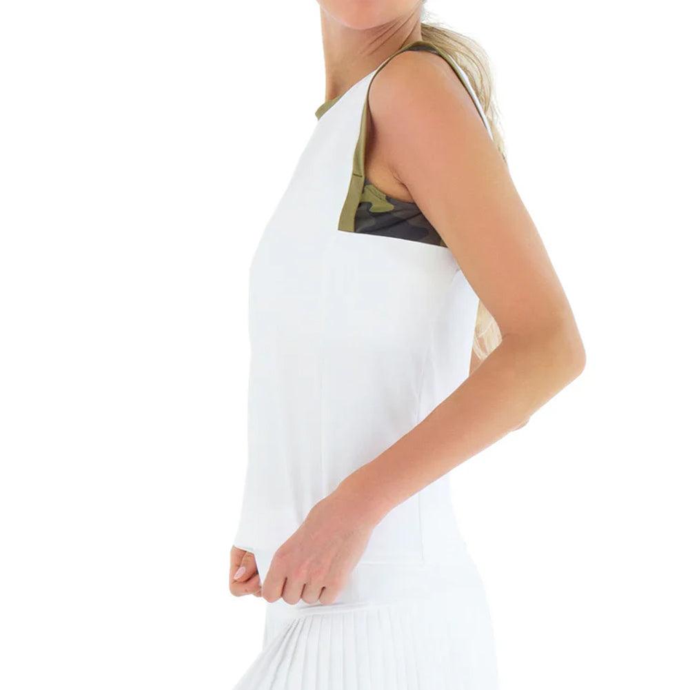 Women's New Harper Tennis Tank White and Camo