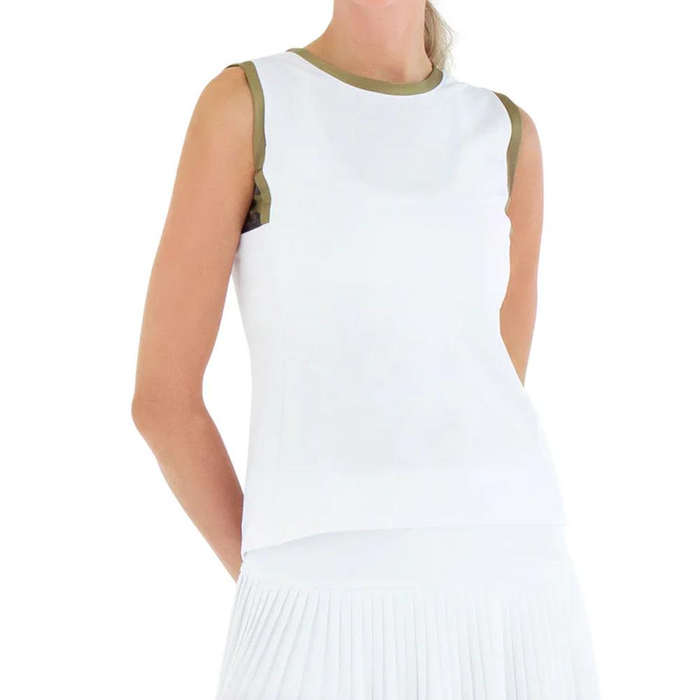 Women's New Harper Tennis Tank White and Camo