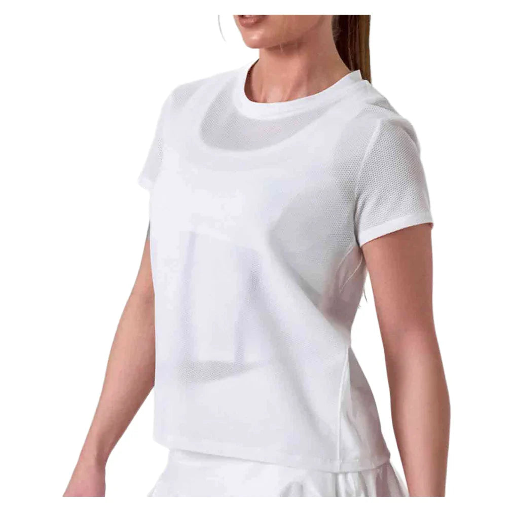 Women's Baila Short Sleeve Tennis Top White