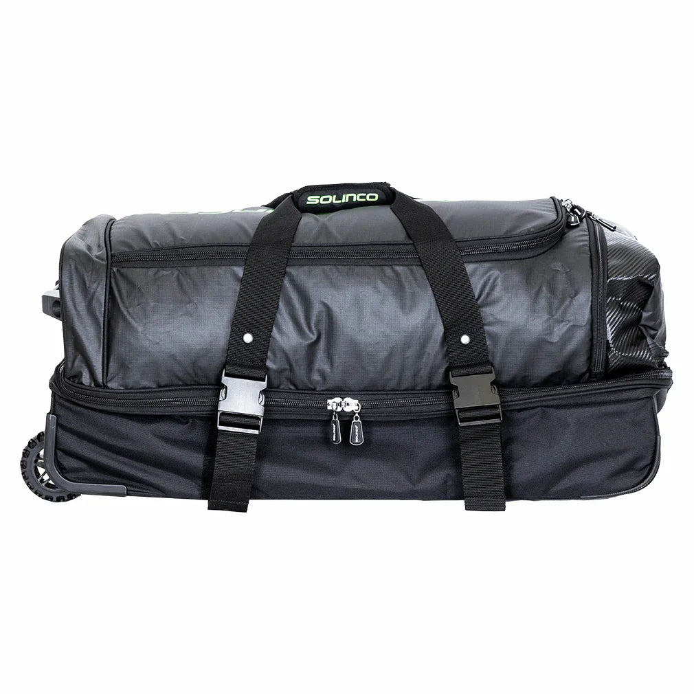 Tour Tennis Travel Bag with Wheels Black and Green