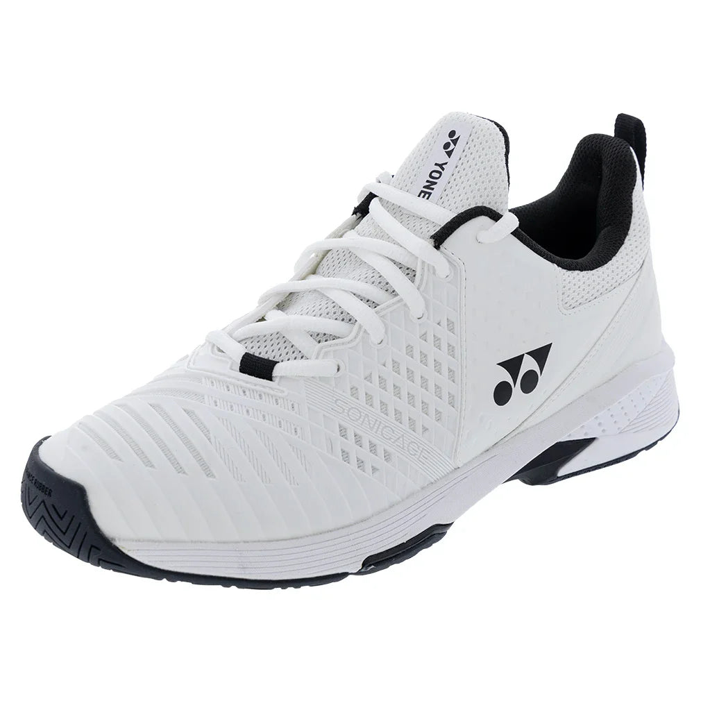 Unisex Sonicage Plus 4E Width Tennis Shoes White